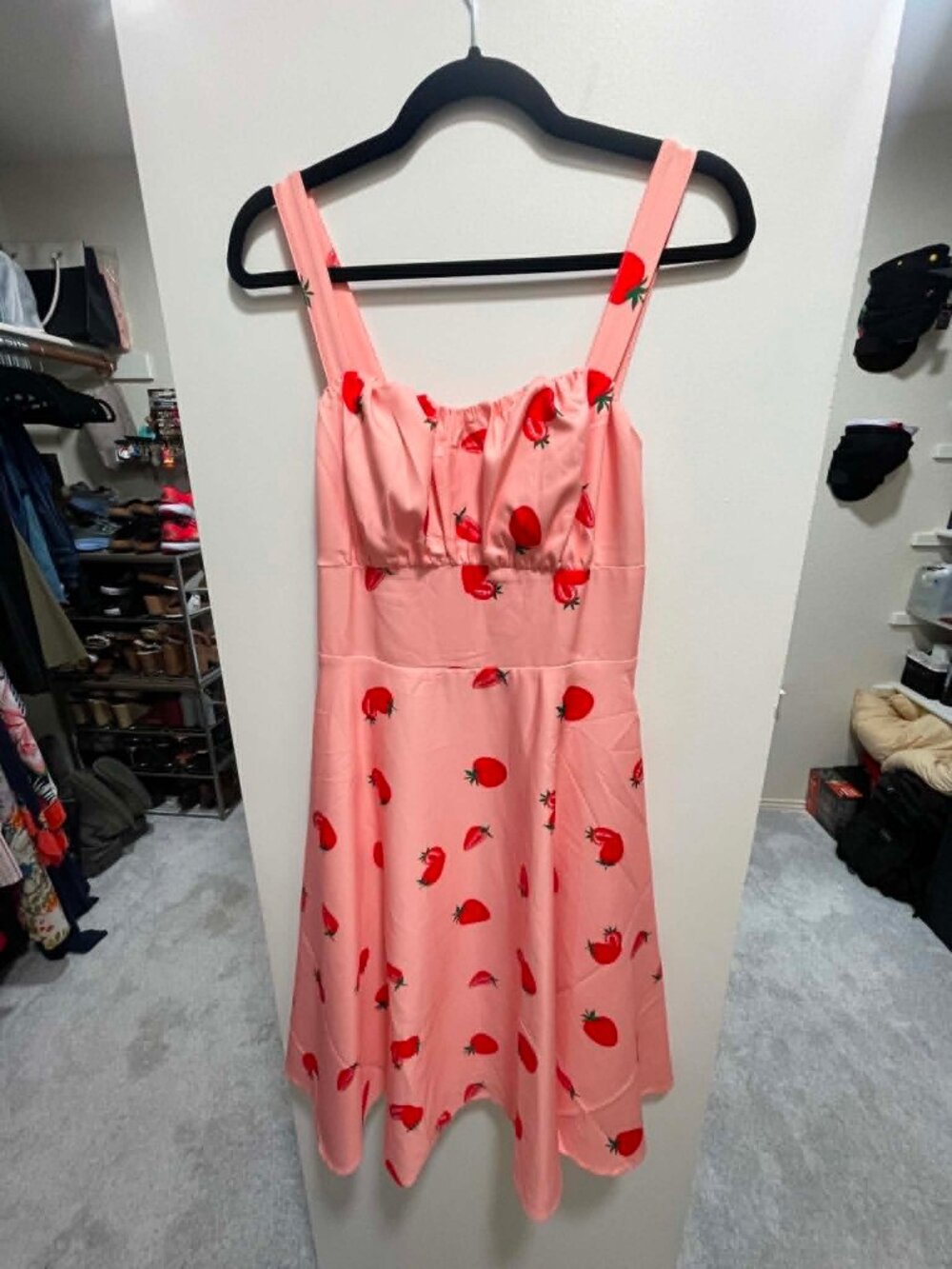 LIKE NEW Belle Poque pink midi dress in size M - Picture 2 of 9